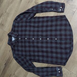 PORTUGUESE FLANNEL, LONG SLEEVE Cotton SHIRT Wisdom Style MENS Size Medium